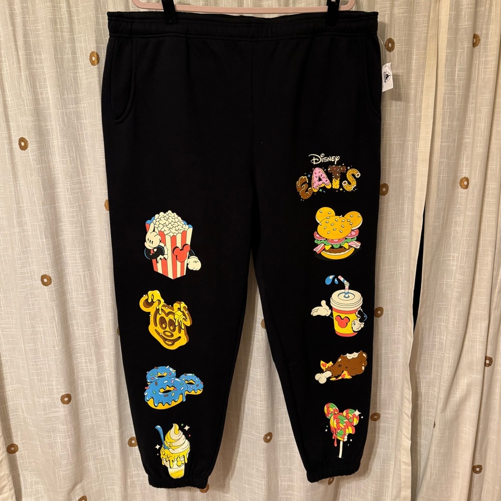 Disney Eats 2024 Sweatpants NWT Unisex Size XL Disneyland Resort Disney Parks